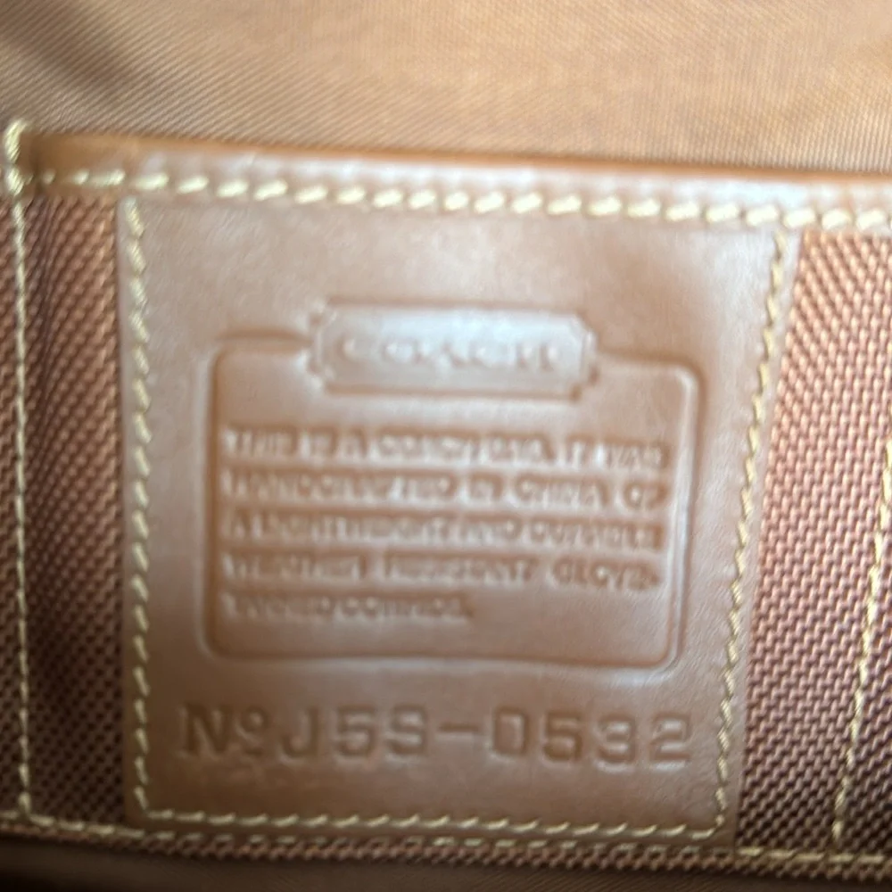 Coach Briefcase, tan colored, large briefcase - Picture 3 of 3